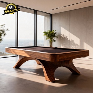Bàn bida gỗ anh đào thiết kế mới Wanyaju 2026, ngoài trời, kích thước 7ft, 8ft, 9ft, mặt đá phiến, tích hợp bàn ăn 3 trong 1 - Product Image 5