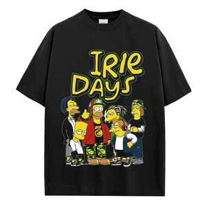 T-shirt con stampa a sublimazione personalizzata t-shirt con fumetti a fumetti oversize con produttori di abbigliamento personalizzato - Product Image 1