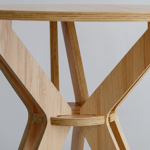 Vente en gros de meubles d'hôtel Table de salle à manger intérieure à cadre en bois rond d'occasion style minimaliste Mesa De Centro pour usage domestique - Product Image 1