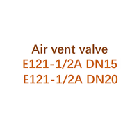 Vanne d'aération automatique de haute qualité E121-1/2A DN15 E121-1/2A DN20 E121-1/2A DN25