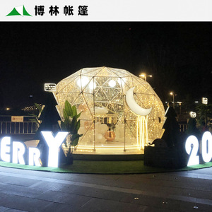 เต็นท์ทรงกลมโปร่งใสสำหรับใช้งานกลางแจ้ง สีแดง ขนาด 3 ม. x 3 ม. เต็นท์บีแอนด์บี เต็นท์สำหรับนักเดินทาง เต็นท์จัดเลี้ยง เต็นท์โรงแรม - Product Image 3