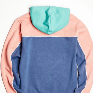 Sudadera con capucha de bloque de color OEM para hombre Sudadera de temporada de otoño con cuello con capucha - Product Image 5