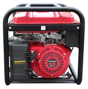 Generator bensin bensin portabel 13HP 15HP, Generator bensin bensin portabel 220V/50HZ 5KVA 6KVA 13HP dengan mesin Hondas asli