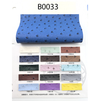 Rouleaux de cuir synthétique PVC gaufré élastique résistant à l'eau, aspect fausse peau d'autruche, tissu de haute qualité pour ceintures et sacs à bandoulière