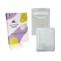 Patchs anti-acné à micro-aiguilles rondes (lot de 9) - Idéal pour les boutons ou les imperfections, aiguilles solubles de 15 mm