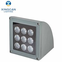 Lampe murale LED d'extérieur pour jardin et paysage, en aluminium, en forme d'arc, haute luminosité, RGB RGBW, IP65, étanche, AC 6W 9W 16W 25W 36W