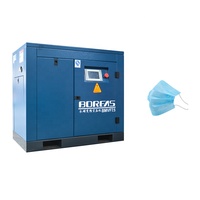 Compresseur d'air à haute capacité 3 phases, 7.5 kw, 10hp, 10 bar, haute performance, pour l'industrie du textile