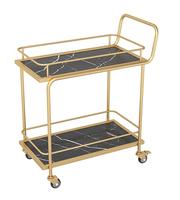 Chariot de service buffet 3 niveaux en acier inoxydable, personnalisé pour hôtels, restaurants et bars, capacité 10L, design unique