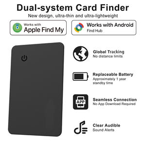 Ультратонкий смарт-трекер для iOS и Android, совместимый с Google Wallet, функцией поиска AirTag и поиском устройств, GPS-трекер для отслеживания и поиска карт, защита от потерь для iPhone - Product Image 2