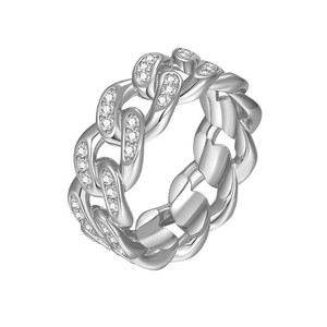 Yellow <b>Gold</b> Plated Moissanite <b>Cocktail</b> <b>Ring</b> Round Brilliant Cut Pave Setting Geometric Design Luxury Unisex Jewelry - Product Image 2