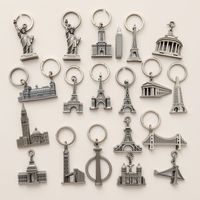 Porte-clés en acier métallique pour supermarché, porte-clés personnalisé avec logo, idéal pour les cadeaux d'anniversaire
