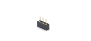 Conector hembra de paso de 2.54mm, de una sola fila, recto, tipo H:3.55mm, terminal de base completa tipo U 0.6*0.2 1*3P - Product Image 6