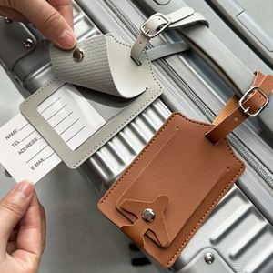 PU Leather Luggage <b>Name</b> ID Address <b>Tag</b> Travel Accessories Baggage Backpack <b>Tags</b> Luggage <b>Tags</b> with <b>Name</b> ID Address Card - Product Image 4
