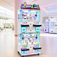 Mini machine à prix et attrape-jouets avec borne d'arcade pour quatre joueurs, options de griffes de 60/85/100 mm pour les exploitants de salles de jeux