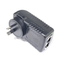 Adaptador PoE Pasivo RJ45 con Certificación CE, 100-240Vac a 48V 0.5A 100Mbps, Inyector PoE para Cámara Inalámbrica, Switch de Red, AP