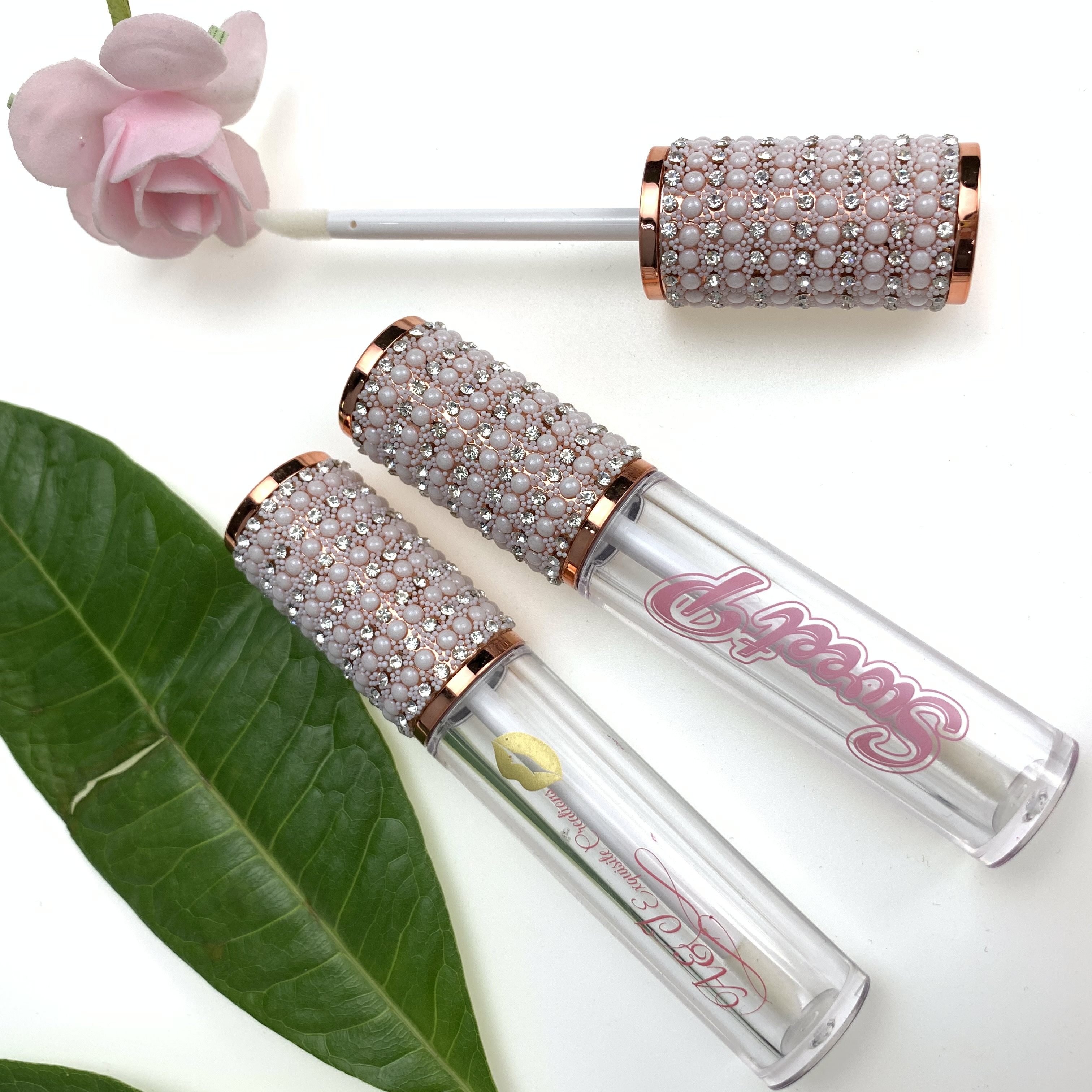 Частная этикетка блеск для губ контейнеры пробки высокого качества блеск для губ Упаковка веганских материалов не тестировалось на блеск для губ база