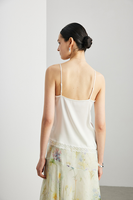 Chemise de nuit de luxe en soie de mûrier pour femme, élégante, couleur unie, col en V, nuisette sexy en soie, lingerie de nuit