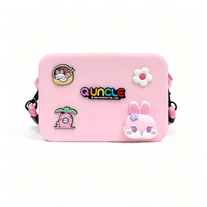 Bolso cruzado DIY con parche de <span class=keywords><strong>conejo</strong></span> para teléfono, bandolera, monedero de almacenamiento para teléfono, monedas y artículos pequeños diarios para mujeres y niñas - Product Image 1