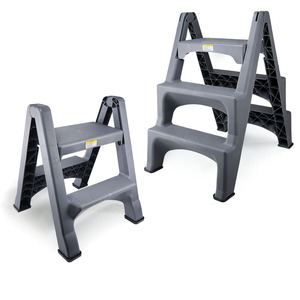 Newmeda Foldable Step <b>Ladder</b> 2 Steps Engineering Plastics Domestic Use Folding Design - Product Image 1