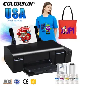Принтер A4 DTF для струйной печати, цифровой аппарат для печати на одежде, рулонной пленки ПЭТ, для Epson L805