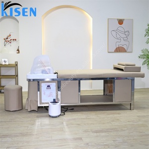 เตียงสระผมพร้อมไฟบำบัด Kisen สำหรับสปาผม นวดตัว เก้าอี้เสริมความงาม ปรับแต่งสีได้ รองรับแรงดันไฟฟ้าทั่วโลก - Product Image 4