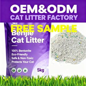 โรงงาน OEM ODM ขายส่ง ตัวอย่างฟรี ทรายแมวเบนโทไนต์ทรงกลม 5 กก. ควบคุมกลิ่น เป็นมิตรกับสิ่งแวดล้อม - Product Image 1