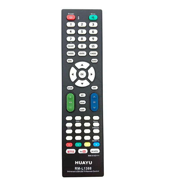 HUAYU RM-L1388 ABS Universal Infrared Tv Remote Control Compatible for LCD LED 3D Hd Smart Tvs