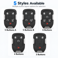 Clé de télécommande de voiture 5 boutons HYQ1AS HYQ1ES NCF2951E avec puce ID46, entrée sans clé pour Chevrolet Silverado et GMC Sierra Terrain