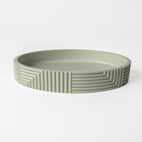 Ensemble d'accessoires de salle de bain en résine écologique à motif géométrique 3D moderne, 4 pièces, facile à nettoyer, pour hôtel élégant et maison