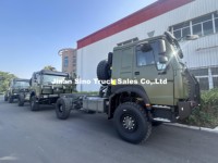Châssis de camion lourd diesel tout-terrain Sinotruk Howo 4x4 avec capacité de charge de 11 à 20 tonnes pour matériaux de construction