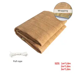 8 Tahun 1M X 1.8M Warna Pasir Beige Pita Warna Benang 180GSM 100% Virgin HDPE Menambahkan 5% UV Matahari Naungan Berlayar Bersih untuk Kanopi dan Carport