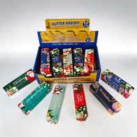 Jouet Squishy Bâton de Beurre de Noël en PU, Doux et Humide, à Remontée Lente, Anti-Stress, Cadeau Fidget Unisexe, à partir de 14 ans