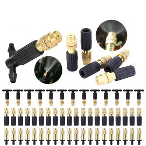 Boquilla de microaspersor de cobre ajustable para sistema de riego por goteo en jardines, enfriamiento y nebulización. - Product Image 4