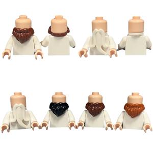 قطع بناء صغيرة على شكل شخصيات دمى، وشاح قابل للارتداء، أكمام، لحية، أحذية، إكسسوارات، قطع بناء - Product Image 4