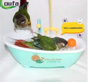 Vente en gros de <span class=keywords><strong>baignoire</strong></span> perroquet <span class=keywords><strong>baignoire</strong></span> automatique <span class=keywords><strong>oiseau</strong></span> avec robinet boîte de douche perruche oiseaux <span class=keywords><strong>baignoire</strong></span> conteneur <span class=keywords><strong>Cage</strong></span> accessoire - Product Image 4