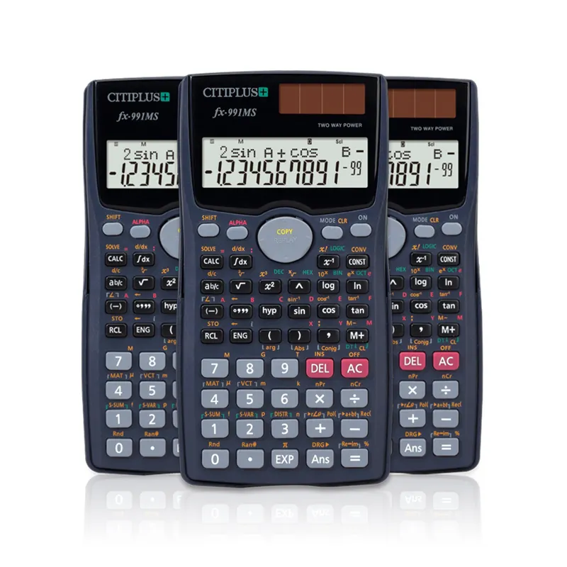 Student Calculator Calculators FX 991MS College Middle Student Mathematics 401 Function Calculadora Cientifica Dual Power Scientific Calculator