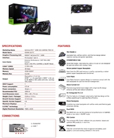 Carte graphique RTX 5090 GAMING TRIO OC 32 Go 512 bits 28000 MHz avec refroidissement par ventilateur PCI Express 4.0 5NS Speed GDDR7 DirectX 12