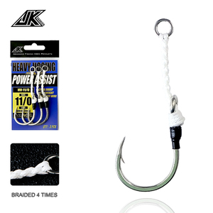 JK HV Heavy Assist ตกปลาทะเล4X Strong Jig ตะขอ32 Strand <span class=keywords><strong>PE</strong></span> <span class=keywords><strong>สาย</strong></span>อุปกรณ์ Fisherman สำหรับเกมตกปลา <span class=keywords><strong>Mustad</strong></span> รายการ - Product Image 2