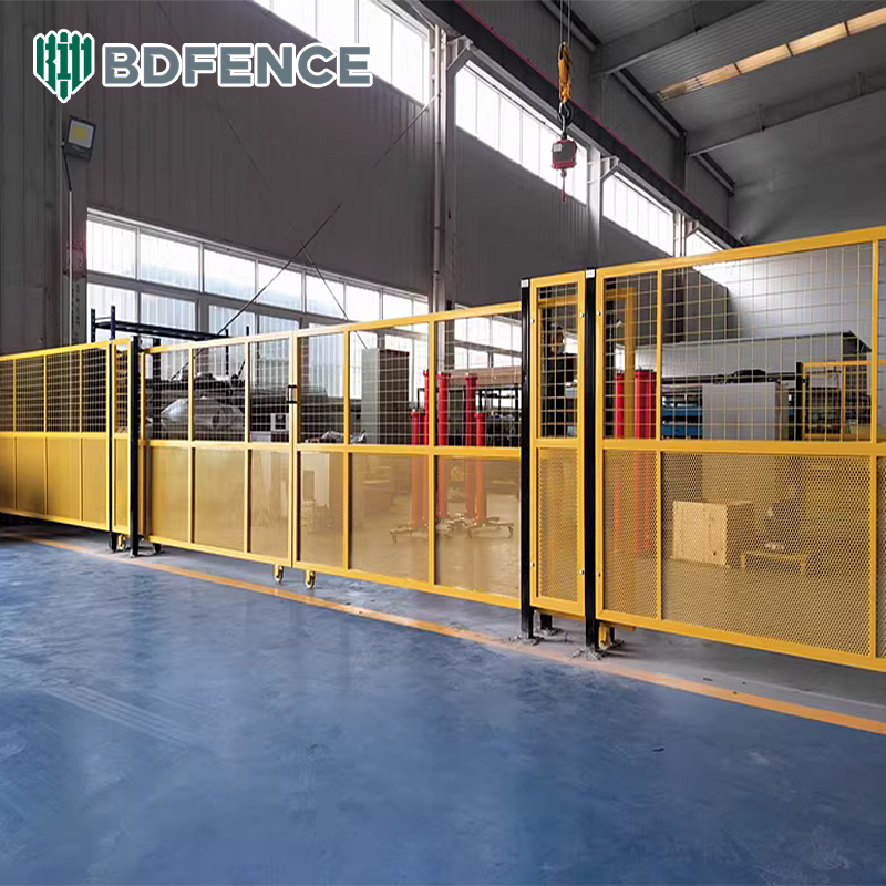 Custom Punched Hole Workshop Safety Fence