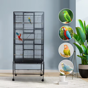 Premium kalite güçlü ince demir malzeme lüks kuş ve papağan kafes demir kuş kafesi Pet kafesleri güvercinler için - Product Image 1