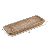 Plateau de service en bois de paulownia blanchi, bols décoratifs pour la décoration de la maison, bol à pâte en bois pour centre de table de cuisine