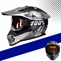 Casque de moto tout-terrain quatre saisons intégral respirant pour la conduite en montagne et sur route forestière