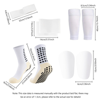 Chaussettes de sport antidérapantes de football pour adultes avec mini protège-tibia et protège-jambes pour adultes dans le sport