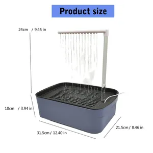 אמבטיות מקלחת ציפור מזרקות בריכת שחיה צעצוע אמבטיה מקלחת מים מנפק תוכים מוצרי טיפוח - Product Image 6