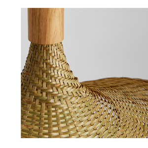 Pantalla de Lámpara Colgante de Bambú y Ratán Tejido Estilo Vintage para Lámparas de Araña y Lámparas Colgantes - Product Image 6