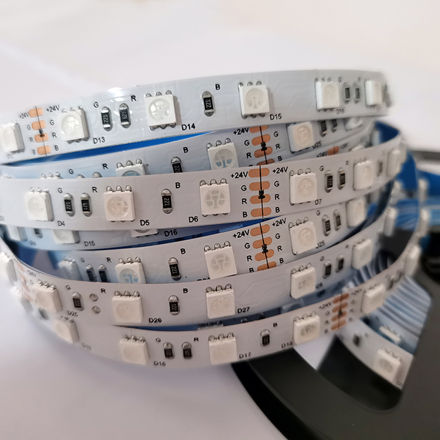 Smart Copper LED Strip Lights 12V 16.4ft USB/WiFi RGB 5050 30D Works with Alexa & Google Assistant App