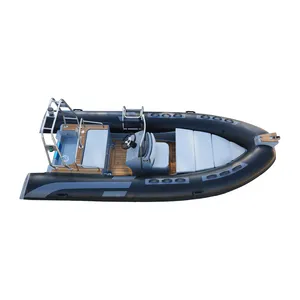 Yüksek kalite CE sertifikalı 480 kaburga kaburga şişme bot çift modeli balıkçılık sörf için fiberglas gövde ile yapılan PVC Hypalon