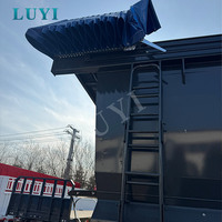 4-axis Customizable Black U-shaped Steel Dump Semi-trailer with 80t Payload New 12r22.5 Tires for Bulk Goods Transport