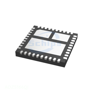 60A/25V DRMOS POWER MODULE (PWM= Electronics Component Power Management (PMIC) Original 40 WFQFN Exposed Pad AOZ5166QI - Product Image 1