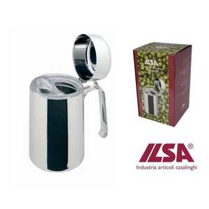 Bottiglia per Olio in Acciaio Inox 18/10 con Erogatore Antigoccia CL.100 Contenitore per Conservazione - Product Image 2